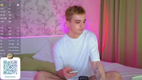 Snapshot of adampolerno chatting on January 2025 12:48:01 AM Hi Im Adam Glad to see u here 3 And its my first day online show from January 2025 12:48:01 AM