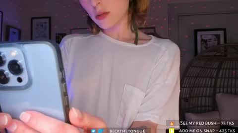 Snapshot of beckthetongue chatting on June 2026 03:07:01 AM Beck the tongue online show from June 2026 03:07:01 AM