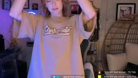 Snapshot of beckthetongue chatting on July 2026 09:57:01 PM Beck the tongue online show from July 2026 09:57:01 PM