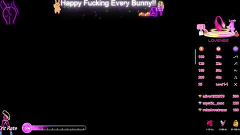 Tokki  bunny  online show from February 2025 01:08:01 AM