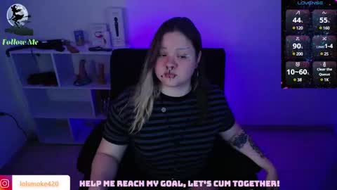 Snapshot of destroyall420 chatting on January 2025 11:11:01 PM Lola Bdsm and fries online show from January 2025 11:11:01 PM
