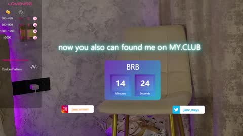 your kitty JANE roawww online show from January 2025 11:17:01 AM