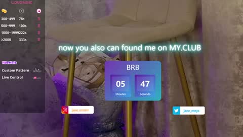 your kitty JANE roawww online show from January 2025 08:29:01 AM