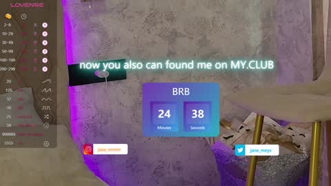 your kitty JANE roawww online show from January 2025 08:10:02 AM