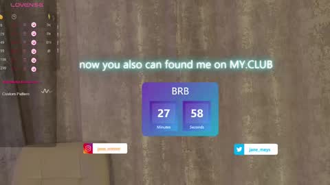 your kitty JANE roawww online show from February 2025 11:21:02 AM