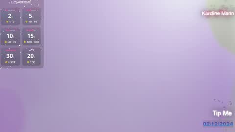 Karoline online show from December 2024 10:12:01 PM