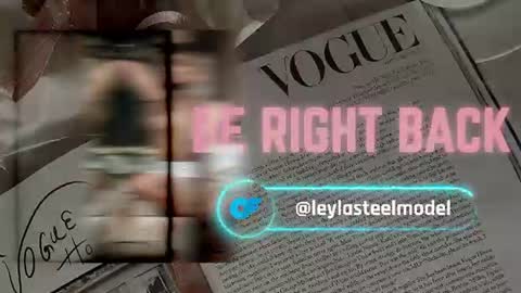 Snapshot of leyla_steel chatting on June 2026 01:37:02 PM INSTA leylasteel model online show from June 2026 01:37:02 PM