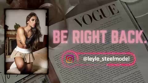 Snapshot of leyla_steel chatting on June 2026 12:08:01 PM INSTA leylasteel model online show from June 2026 12:08:01 PM
