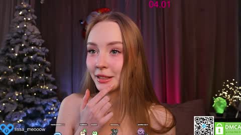 Snapshot of lissa_meooow chatting on January 2025 12:49:01 PM your Liza again. Next stream Dec. 1 at 2 or 3 GMT online show from January 2025 12:49:01 PM