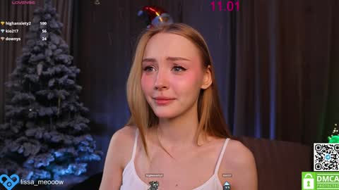 Snapshot of lissa_meooow chatting on January 2025 03:34:01 AM your Liza again. Next stream Dec. 1 at 2 or 3 GMT online show from January 2025 03:34:01 AM
