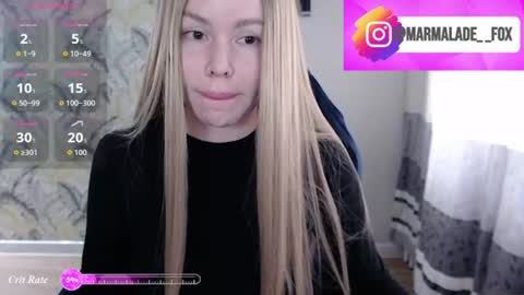 Snapshot of marmalade_fox chatting on July 2026 09:40:01 AM Marmalade Fox online show from July 2026 09:40:01 AM