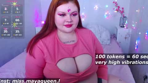 Snapshot of missmayaqueen chatting on February 2025 09:13:02 AM Maya online show from February 2025 09:13:02 AM