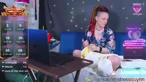 Snapshot of mistressquynnxo chatting on July 2026 03:10:02 AM Mistress Quynn online show from July 2026 03:10:02 AM