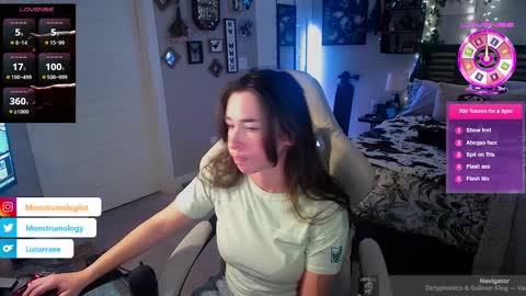 Snapshot of monstrumologist chatting on January 2025 12:36:01 AM Lydia Mooney online show from January 2025 12:36:01 AM