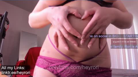 R o r i  SnapChat heyroriv2 wednesday - sunday Noon oclock mountain - 5pm mountain online show from January 2025 07:39:01 PM