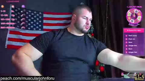 Snapshot of muscularjohnforu chatting on December 2024 08:25:02 PM click icon for peach online show from December 2024 08:25:02 PM