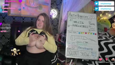 ArtsyHeartsyy online show from December 2024 02:09:01 AM