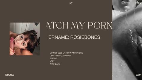 Rosie Bones online show from June 2026 11:32:02 PM