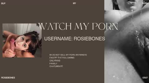 Rosie Bones online show from July 2026 05:59:02 PM
