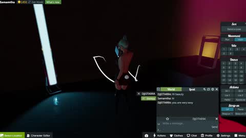 Snapshot of samanthaguadas chatting on March 2025 04:35:02 AM Samantha online show from March 2025 04:35:02 AM