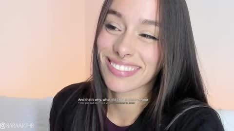 Snapshot of saraarchbould chatting on June 2026 04:10:01 AM Sara online show from June 2026 04:10:01 AM