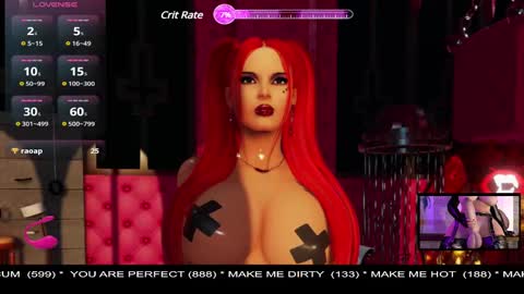  MISTRESS LISA  FIRST 3DXCHAT CAMGIRL   3dxchat anime gaming mistress domina online show from February 2025 12:13:01 AM