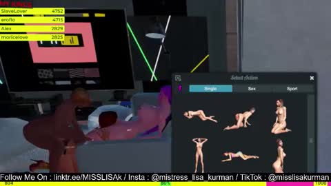  MISTRESS LISA  FIRST 3DXCHAT CAMGIRL   3dxchat anime gaming mistress domina online show from October 2025 06:27:01 PM