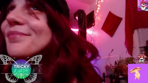 Snapshot of tricky_nymph chatting on October 2025 05:50:02 AM Cassie online show from October 2025 05:50:02 AM