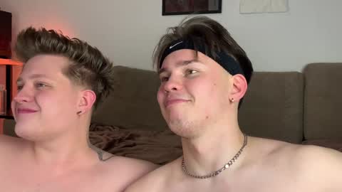 Noah blonde and Josh dark hair Nike guy online show from January 2025 09:08:02 PM