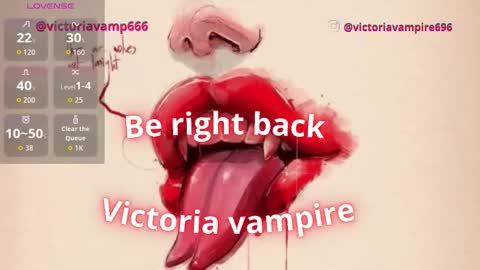 Victoria Vampire online show from December 2025 01:14:01 AM