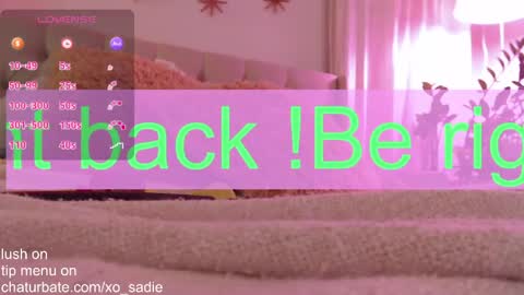 Snapshot of xo_sadie chatting on May 2026 06:19:01 AM Xo Sadie online show from May 2026 06:19:01 AM
