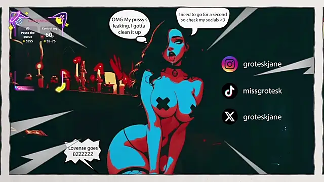 GroteskJane online show from April 2026 09:59:02 PM