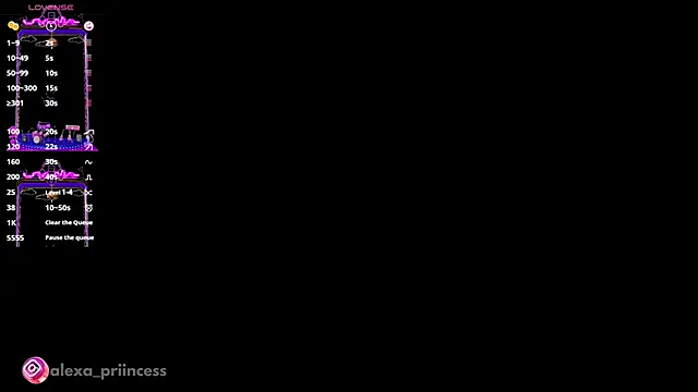 Snapshot of Alexa_priincess chatting on January 2025 12:01:01 PM Alexa priincess online show from January 2025 12:01:01 PM