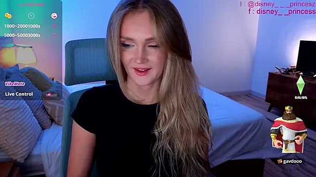 Snapshot of PrincessVS chatting on May 2026 11:39:02 AM PrincessVS online show from May 2026 11:39:02 AM