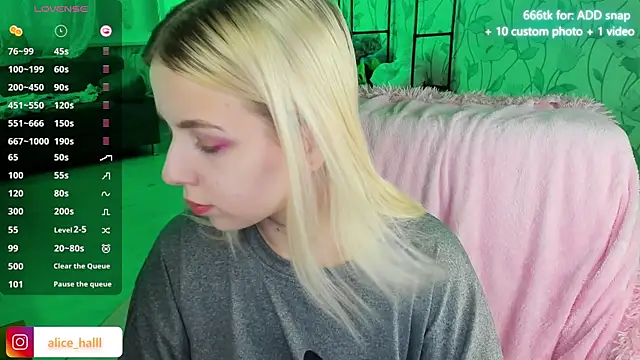 Alice Halle online show from December 2024 05:30:02 PM