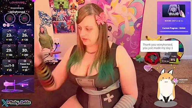 Snapshot of BabyZelda chatting on December 2024 08:01:02 PM BabyZelda online show from December 2024 08:01:02 PM