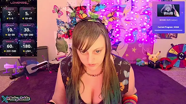 Snapshot of BabyZelda chatting on January 2025 12:54:01 PM BabyZelda online show from January 2025 12:54:01 PM