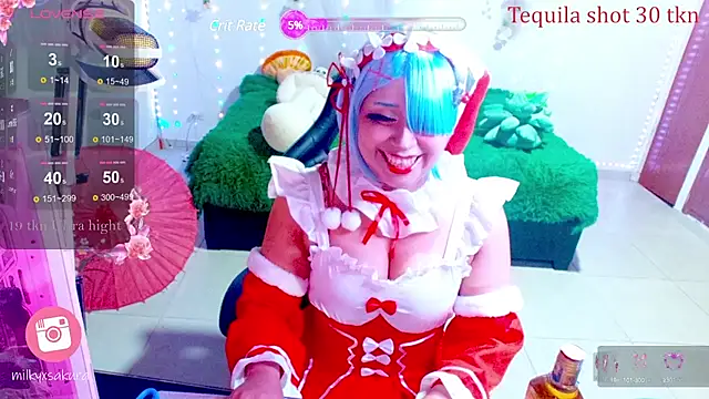 MilkyXSakura online show from December 2024 02:36:02 AM