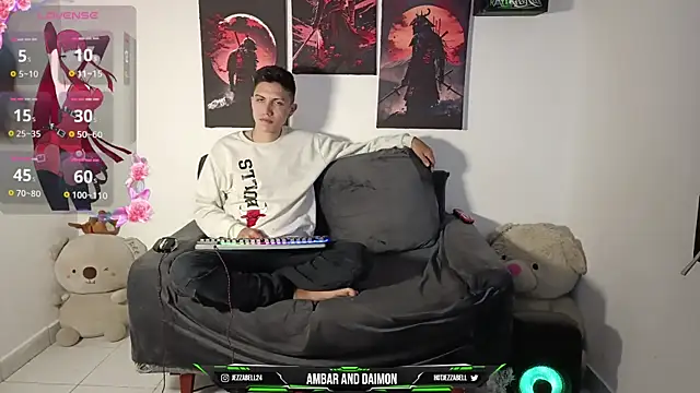 Ambar and daimon  online show from March 2025 07:49:02 PM