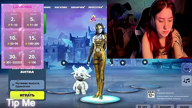 Mini Lady1 online show from April 2026 06:01:02 PM