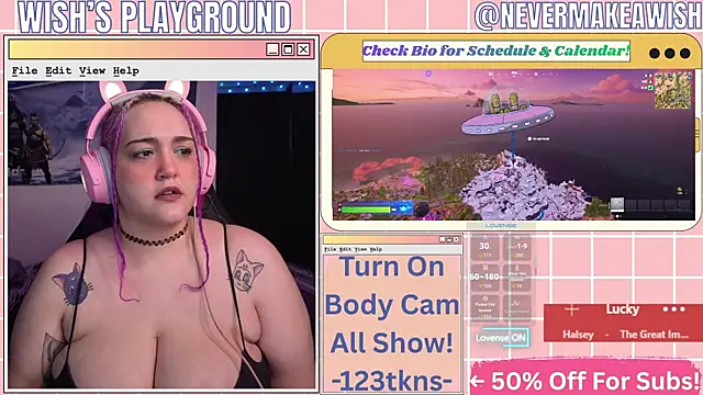 Snapshot of nevermakeawish chatting on May 2026 11:48:01 AM nevermakeawish online show from May 2026 11:48:01 AM