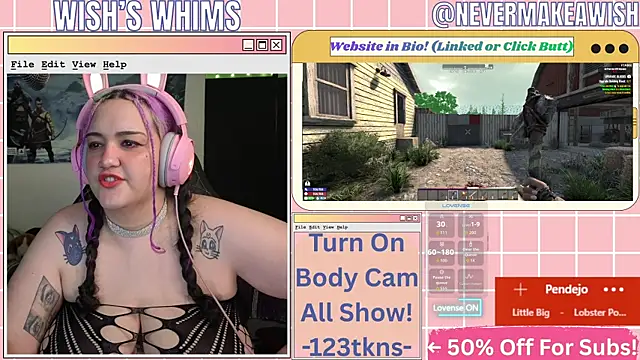 Snapshot of nevermakeawish chatting on May 2026 10:00:02 AM nevermakeawish online show from May 2026 10:00:02 AM