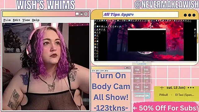 Snapshot of nevermakeawish chatting on May 2026 09:38:02 AM nevermakeawish online show from May 2026 09:38:02 AM