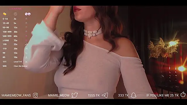 Snapshot of Mamiemeow chatting on November 2025 05:29:02 AM Mamiemeow online show from November 2025 05:29:02 AM