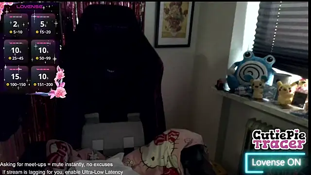 Snapshot of CutieTracer chatting on May 2026 02:45:01 PM CutieTracer online show from May 2026 02:45:01 PM