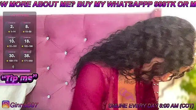 Snapshot of GinnaBolton chatting on January 2025 12:58:01 PM GinnaBolton online show from January 2025 12:58:01 PM