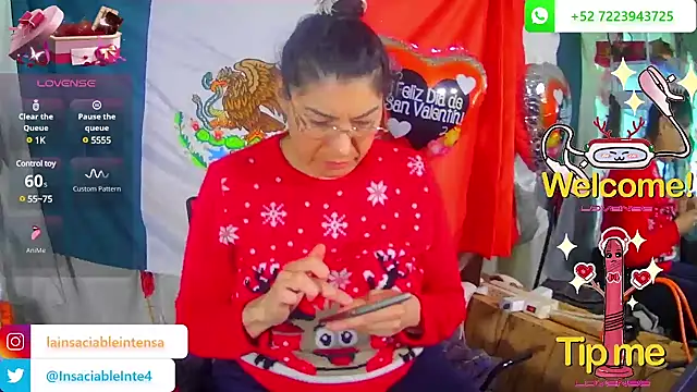 LaInsaciableIntensa online show from February 2025 10:04:01 PM