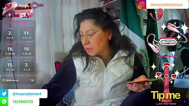 LaInsaciableIntensa online show from March 2025 01:07:01 PM