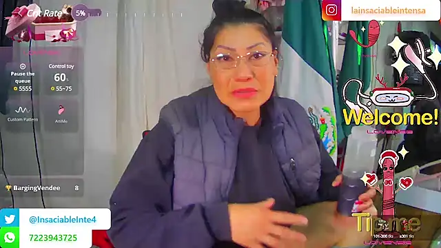 LaInsaciableIntensa online show from March 2025 01:27:02 PM