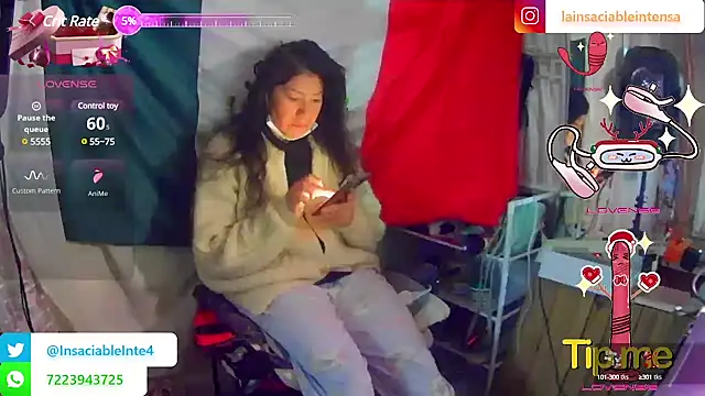 LaInsaciableIntensa online show from March 2025 12:45:01 PM